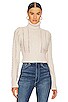 view 1 of 4 Elizabeth Cable Turtleneck in Ivory