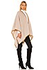 Contrast Edge Poncho, view 2 of 3, click to view large image.