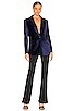 view 4 of 4 Margot Velvet Blazer in Blue