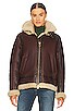 view 2 of 5 Stella Shearling Jacket in Brown