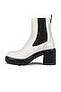 view 5 of 5 Shiloh Mid Chelsea Bootie in White