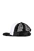 view 3 of 4 Spade Trucker Hat in Black & White