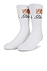 view 3 of 4 Crest Logo Sock in White, Tan, & Red