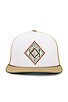 view 1 of 2 Diamond Trucker Hat in Tan & White
