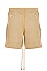 view 1 of 4 Embroidered Twill Logo Short in Tan