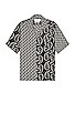 view 1 of 4 Bandana Button Up Shirt in Black & White