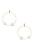 Sophia Pearl Orb Hoops, view 1 of 2, click to view large image.