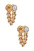 Swag Chain Earrings, view 1, click to view large image.