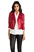 view 1 of 8 Embellished Wes Moto Jacket in Lipstick