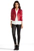 view 2 of 8 Embellished Wes Moto Jacket in Lipstick