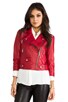 view 3 of 8 Embellished Wes Moto Jacket in Lipstick