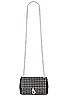 view 5 of 5 EDIE 크로스바디 in Black & Clear Crystals