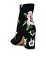view 3 of 5 Bryce Embroidered Bootie in Black & Floral Kid Suede