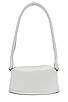 view 2 of 4 Tube Shoulder Flap Bag in White