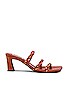 view 1 of 5 French Braid Sandal in Cinnamon & Coral