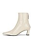 view 5 of 5 Leather Ankle Bootie in Cream