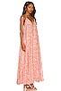 view 3 of 5 Long Dress in Peach & Butter Yellow
