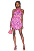 view 1 of 4 Short Dress in Bubblegum Pink & Purple