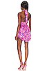 view 3 of 4 Short Dress in Bubblegum Pink & Purple