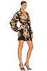view 2 of 4 Gabrielle Robe Dress in Black & Gold Palm