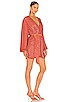 view 2 of 4 ROBE COURTE GABRIELLE in Coral