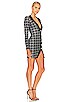 view 2 of 4 MIMI 원피스 in Black & Silver Houndstooth