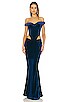 view 1 of 3 Giada Velvet Dress in Navy