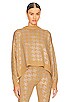 view 1 of 5 Mal sweater in Caramel & Silver Houndstooth