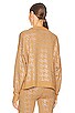 view 3 of 5 Mal sweater in Caramel & Silver Houndstooth