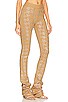 view 2 of 5 Desiree Pants in Caramel & Silver Houndstooth