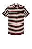 view 1 of 3 Bon Stripe Shirt in Burgundy