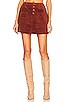 view 1 of 4 X Phoebe Tonkin Francoise Cord Mini Skirt in Chestnut