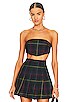 view 1 of 4 Nora Top in Blue Tartan