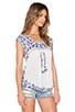 view 2 of 3 Deka Embroidered Top in Blue