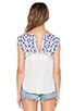 view 3 of 3 Deka Embroidered Top in Blue