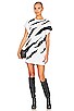 view 1 of 4 Samantha Sweater Dress in White Zebra