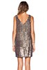 V-Neck Sequin Dress, view 3 of 4, click to view large image.