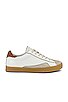 view 1 of 6 Prima Sneaker in Bright White & Greige & Ginger Brown