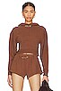 view 1 of 4 Mini Safety Pin Hoodie in Bark Terry