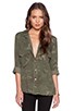 view 1 of 6 Boyfriend Button Up in Moss Camo