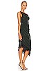 view 2 of 3 Hilaria Midi Dress in Black & Emerald