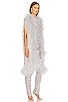 view 2 of 4 x REVOLVE Crystal Feathers Coat in Silver
