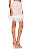 view 2 of 5 Feathers Mini Skirt in White