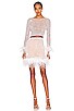 view 4 of 5 Feathers Mini Skirt in White