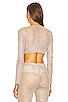 view 3 of 5 x REVOLVE Long Sleeve Crop Top in Golden