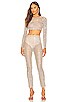 view 4 of 5 x REVOLVE Long Sleeve Crop Top in Golden