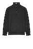 view 1 of 3 Men's Funnel Neck Military Sweater in Black