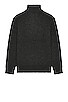 view 2 of 3 Men's Funnel Neck Military Sweater in Black