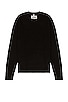view 1 of 3 Ribbed Wool Crewneck Sweater in Black