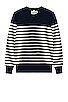 Striped Crew Neck Sweater, view 1 of 3, click to view large image.